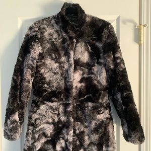 Via Spiga Faux Fur Reversible Coat